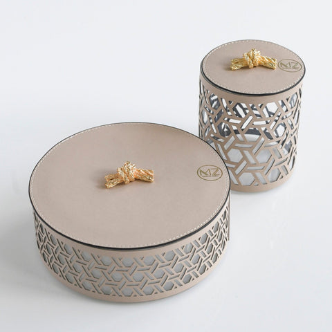 Moroccan Decorative Box / Beige