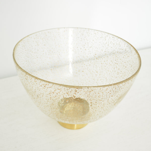 Glass Gold Bowl