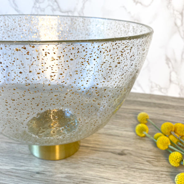 Glass Gold Bowl