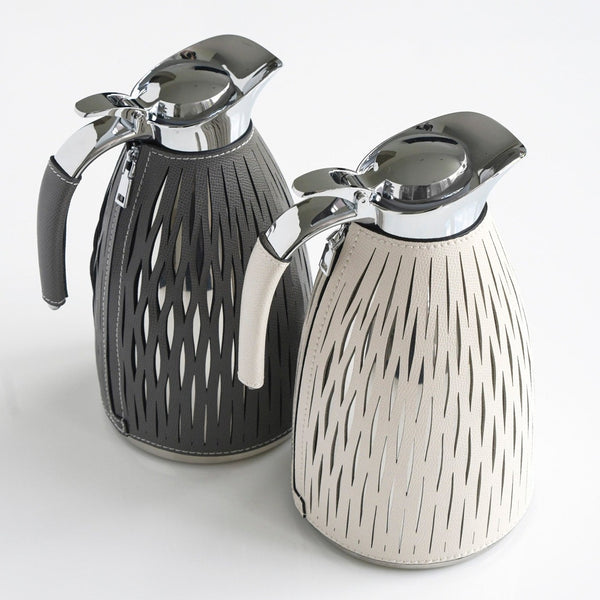 Coffee & Tea Thermos (White & Grey)