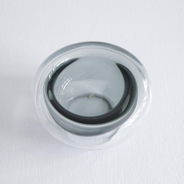 Modern Double Glass Decorative Bowl