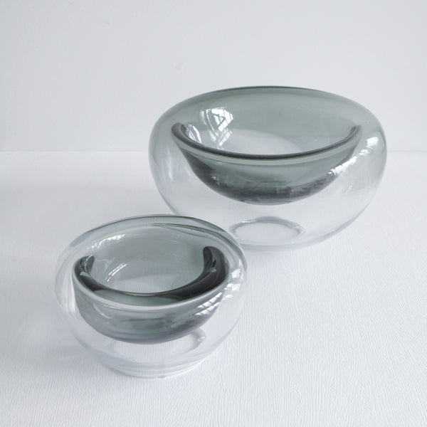 Modern Double Glass Decorative Bowl
