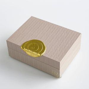 Gold Stamp Decorative Box - Beige