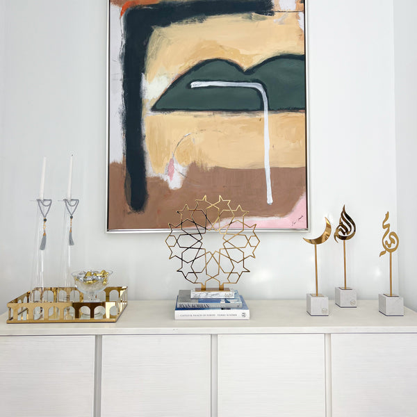 Arch Gold Mirror Tray