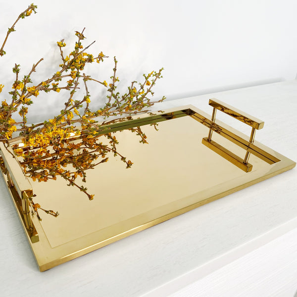Gold Rectangular Tray