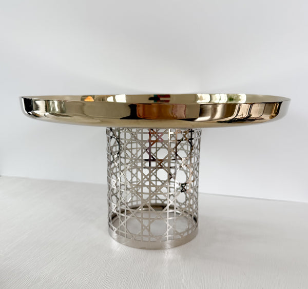 Gold & Silver Food Server with Dome