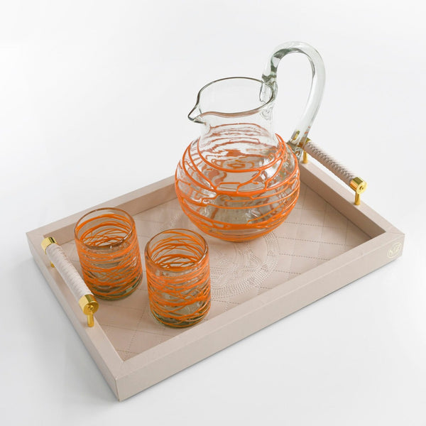Glass Swirl Pitcher