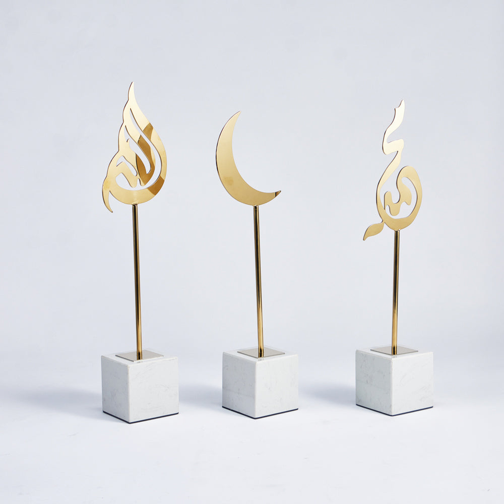 Arabic Marble Sculptures (Set of 3)