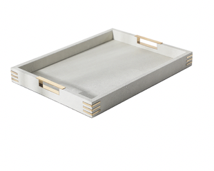 Beige Leather Tray