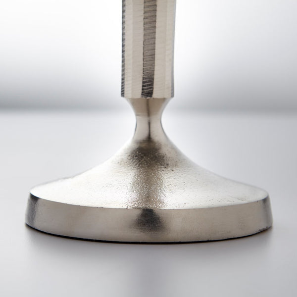 Brushed Nickel Candle Holder (Set of 2)
