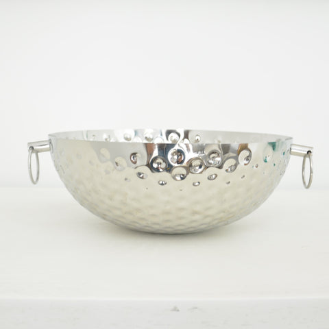 Silver Hammered Bowl