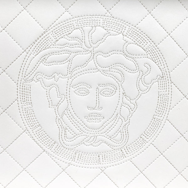White leather tray