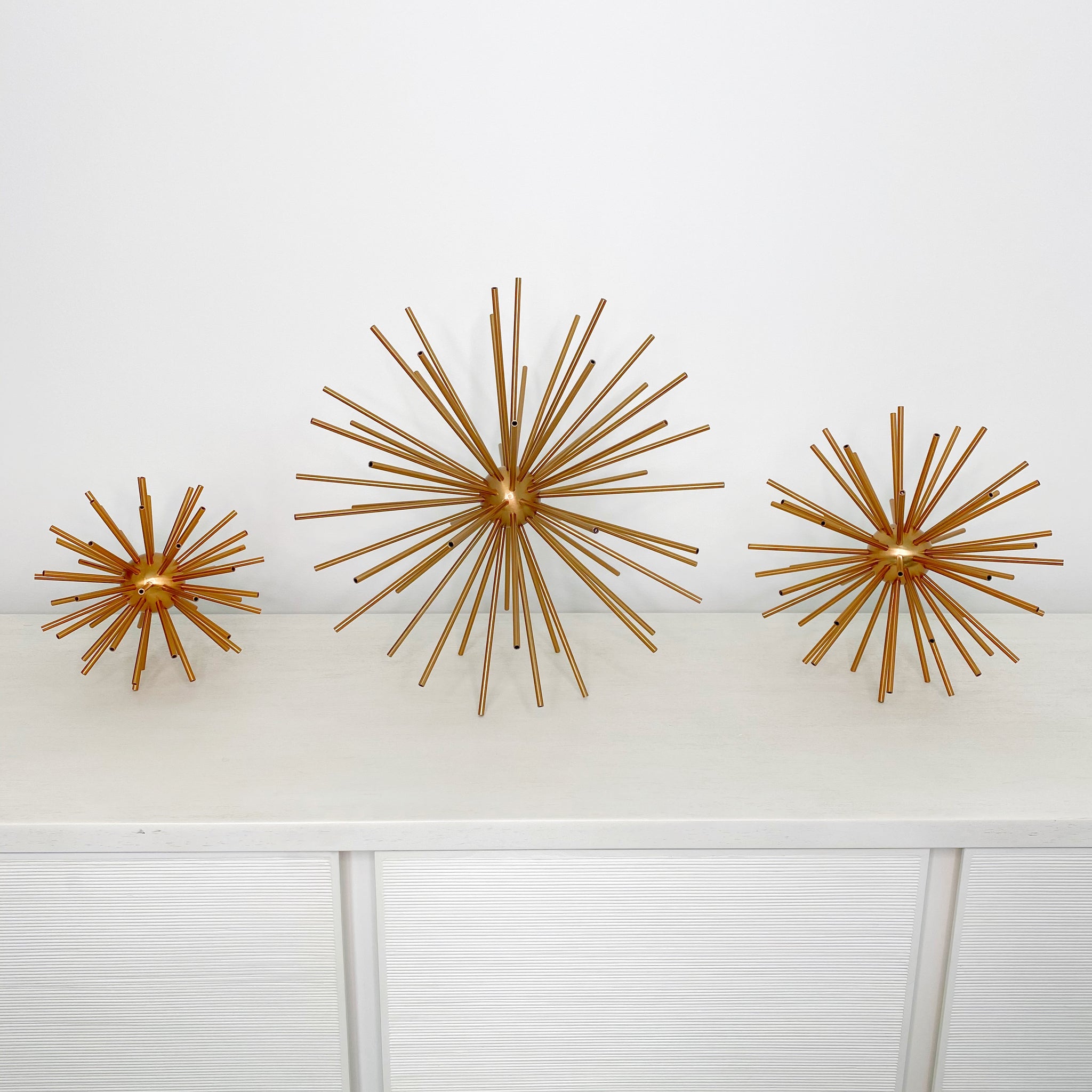 Ella Starburst Brass Ball Sculpture