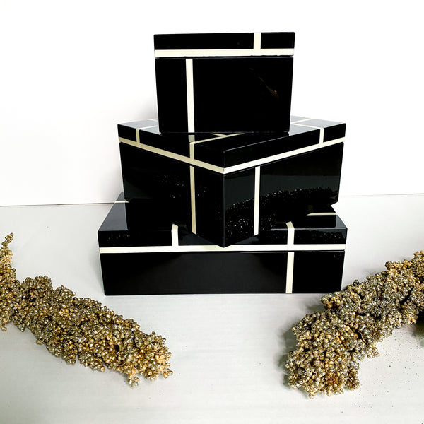 Domino Black Gift Boxes