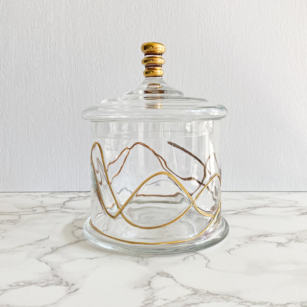 Gold Swirl Jar