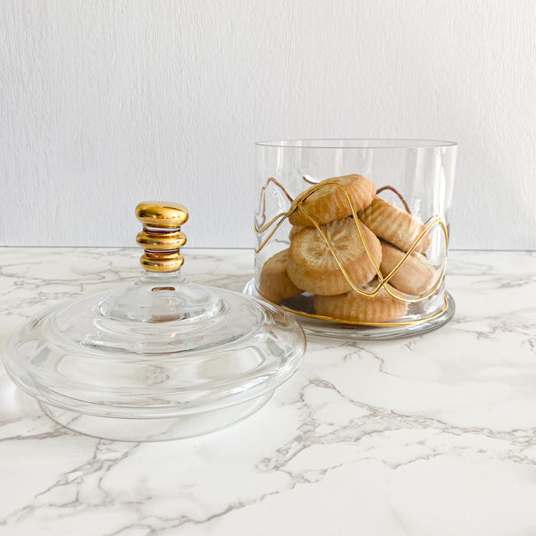 Gold Swirl Jar