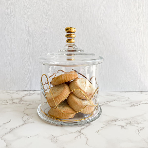 Gold Swirl Jar