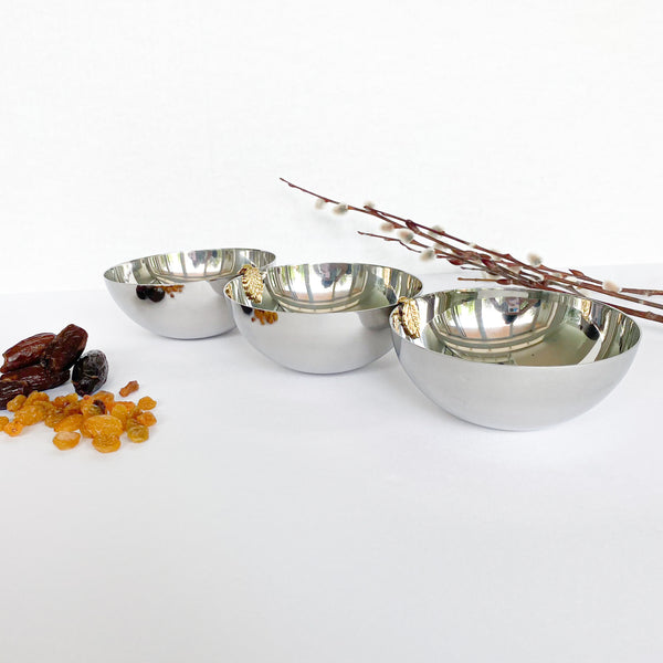 Silver 3 snack bowl