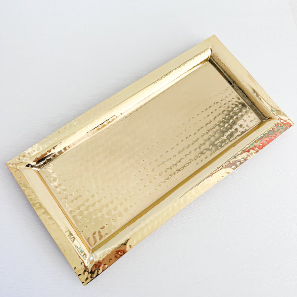 Gold Hammered Tray