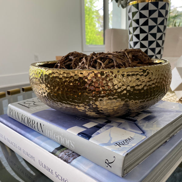 Hammered Gold Bowl