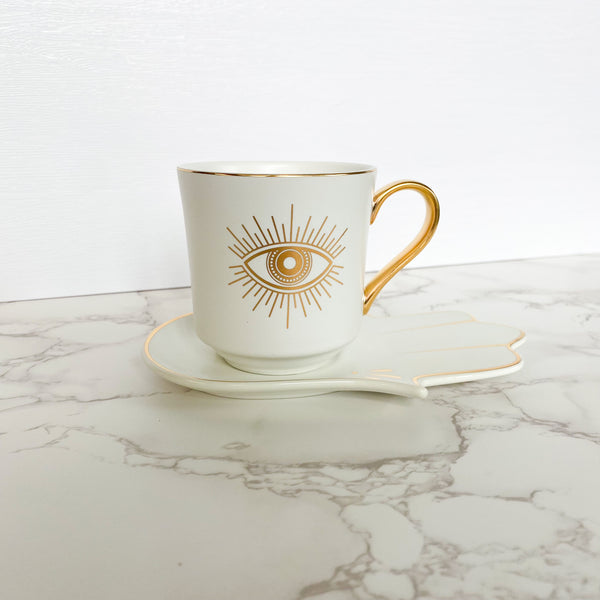 The Eye Mug with Saucer