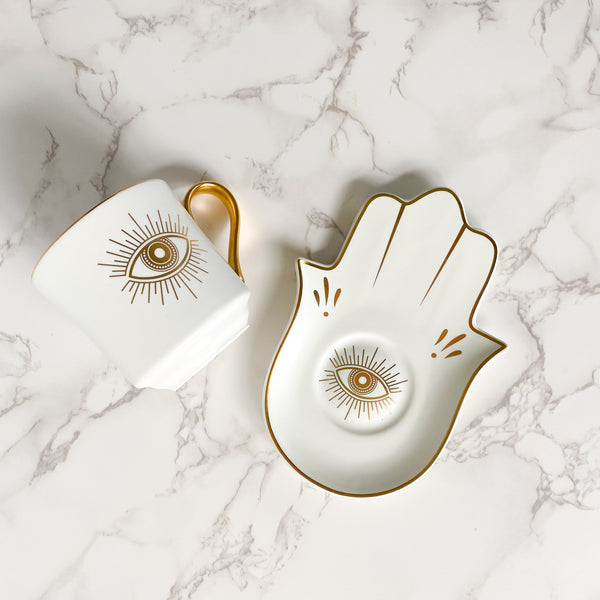 The Eye Mug with Saucer