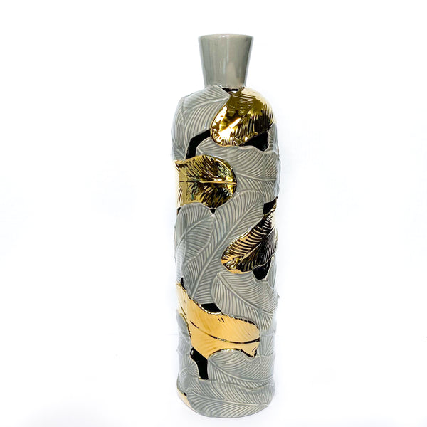Gold Leaf Vase