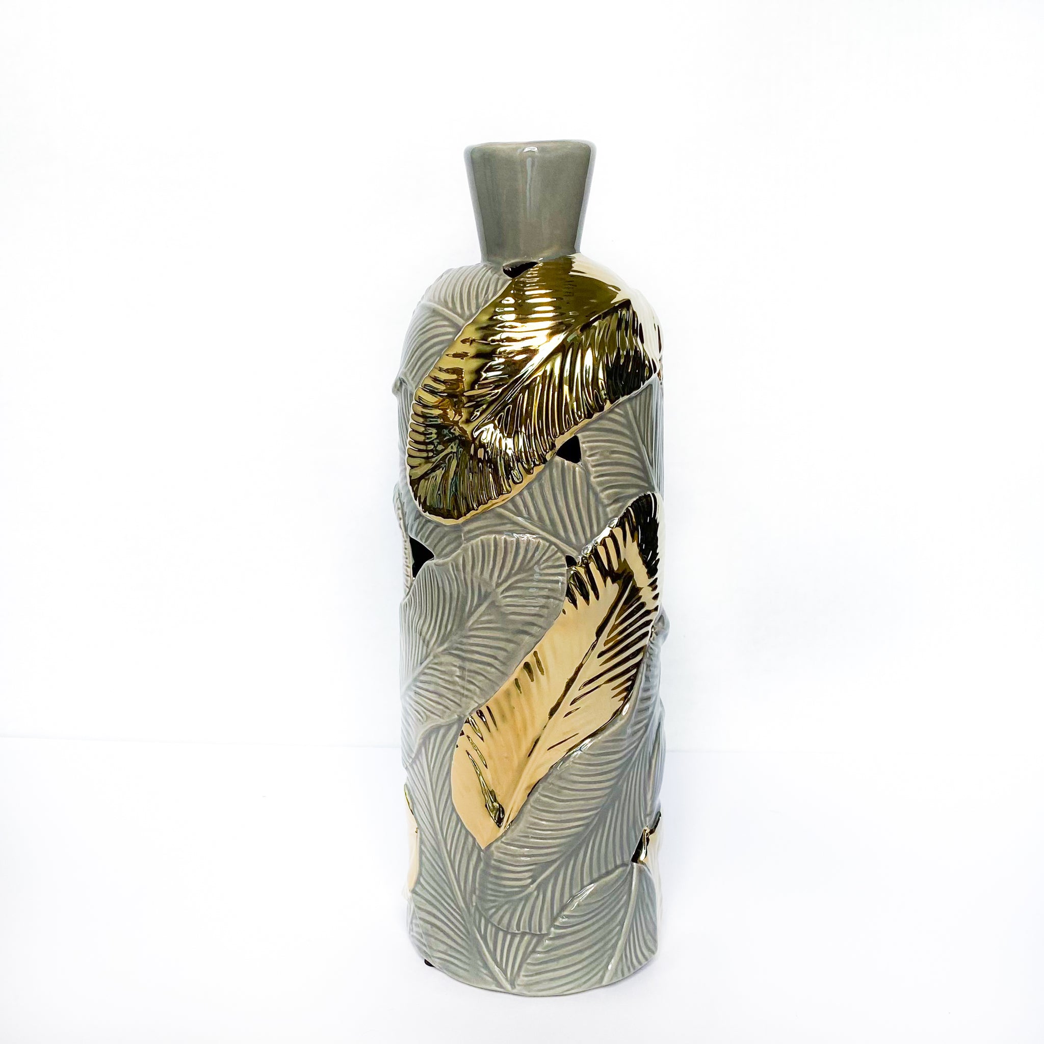 Gold Leaf Vase
