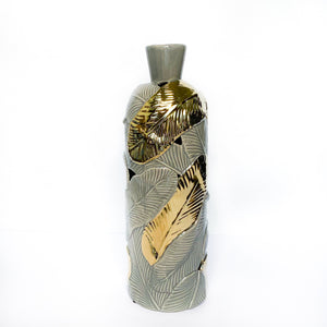 Gold Leaf Vase