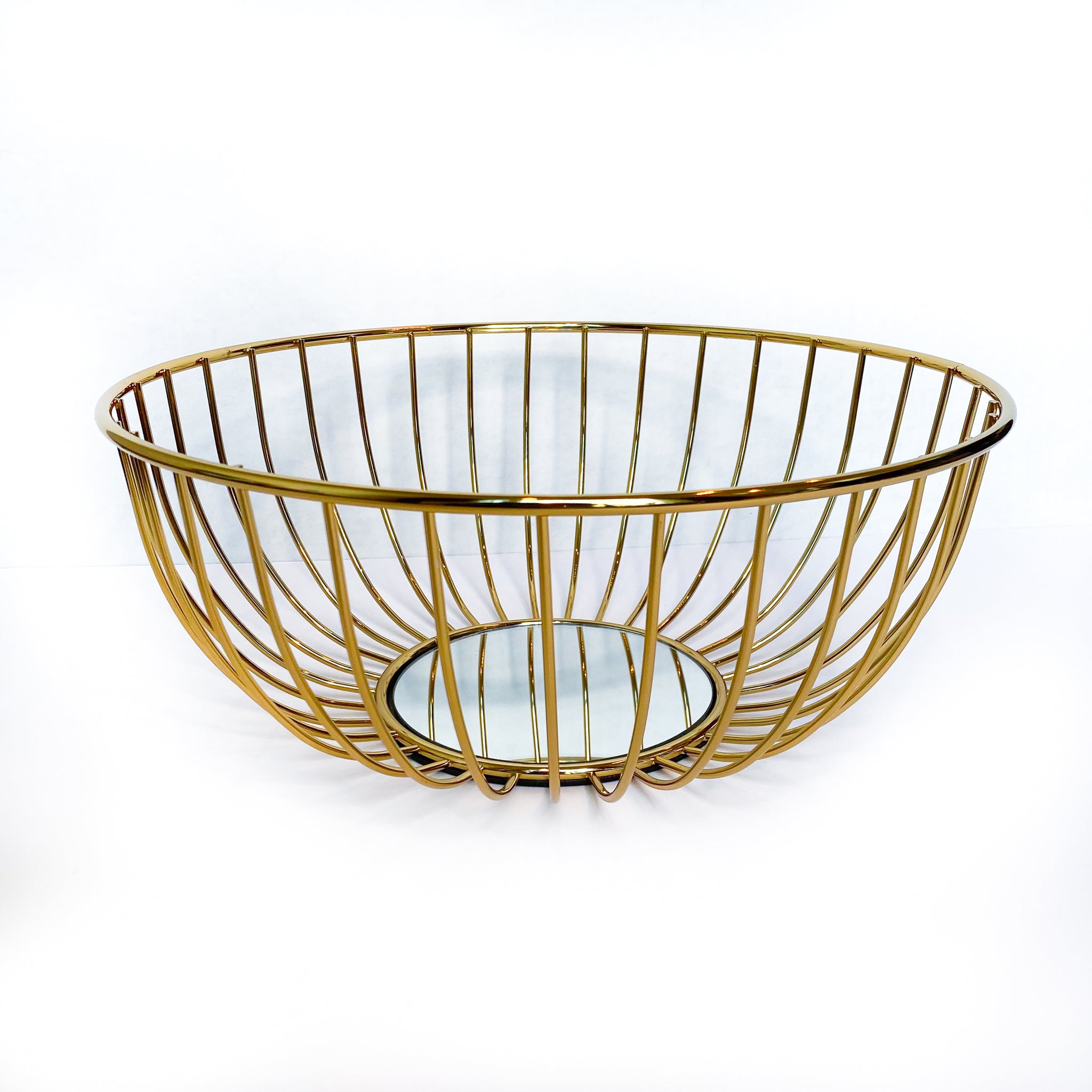 Gold Mirror Basket