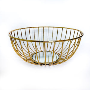 Gold Mirror Basket