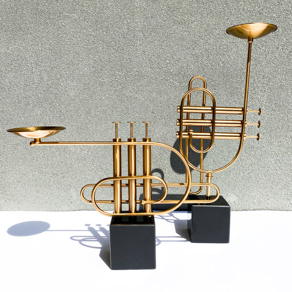 Saxophone Candle Holders