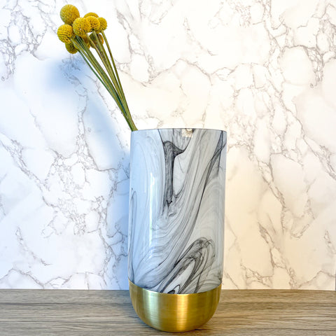 Glass & Gold Vase