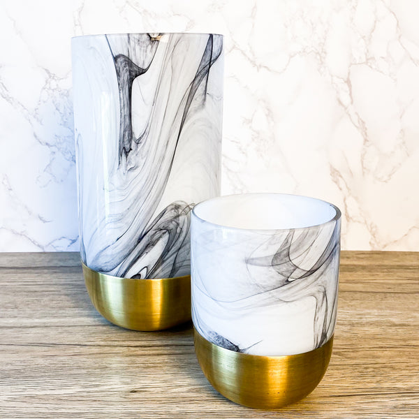 Glass & Gold Vase