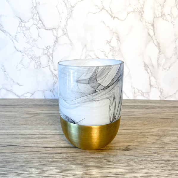 Glass & Gold Vase