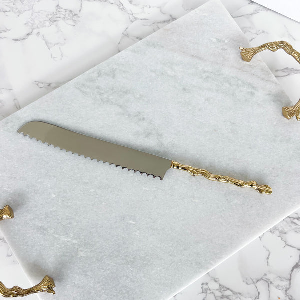 Branch Marble Tray Set with Knife