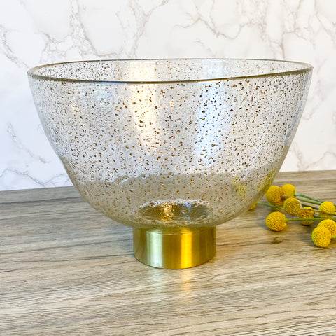 Glass Gold Bowl