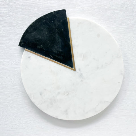 Black & White Marble Serving Board