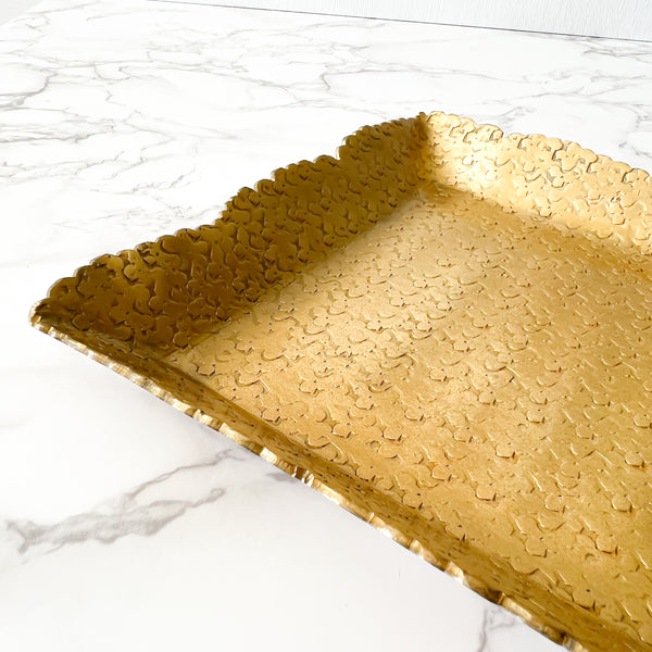 Gold Hammered Tray