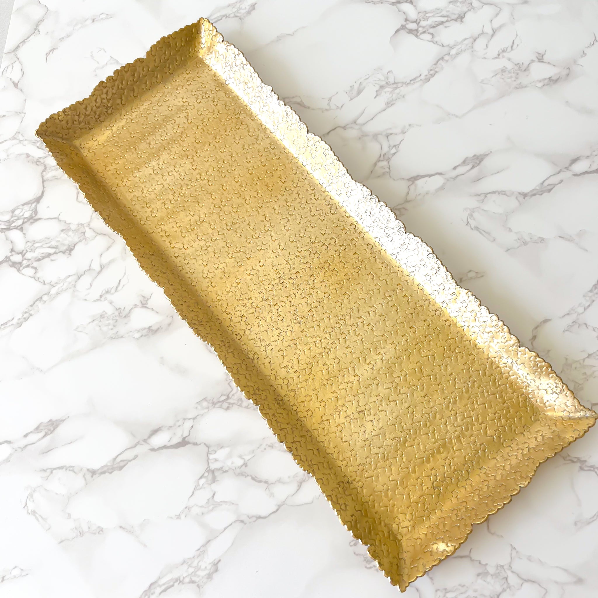 Gold Hammered Tray