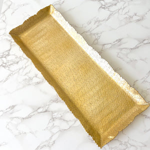 Gold Hammered Tray