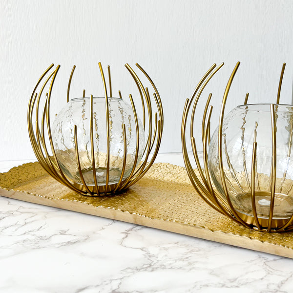 Gold Hammered Tray