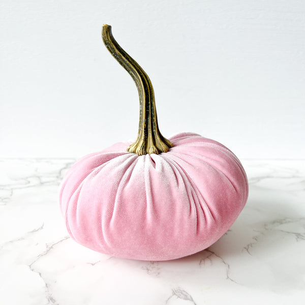 Pink Velvet Pumpkins