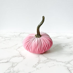 Pink Velvet Pumpkins