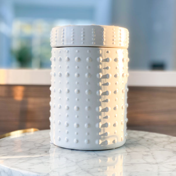 White Stud Coffee Jars
