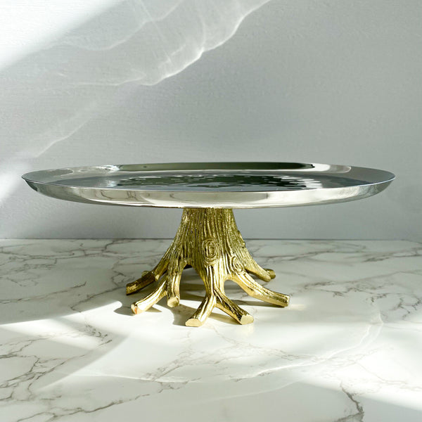 Gold & Silver Branch Cake Stand
