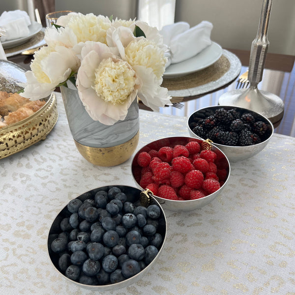 Gold Leaf 3 Snack Bowl