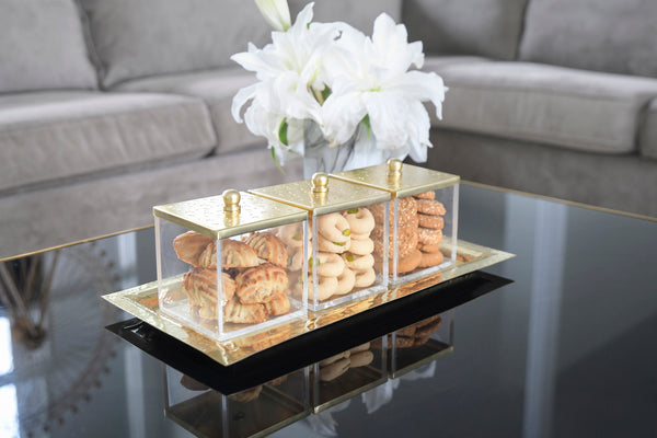 Square Moon Snack Canisters (Set of 3)