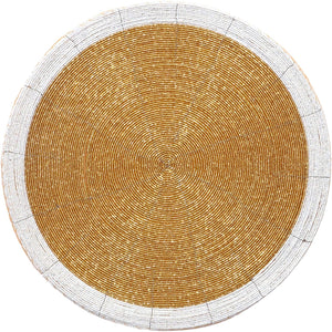 Handmade Beads Round Placemat (Set of 4)