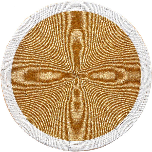 Handmade Beads Round Placemat (Set of 4)